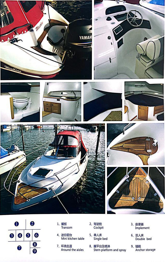 Cruzline 23WA Walk-Around Cabin Cruiser 